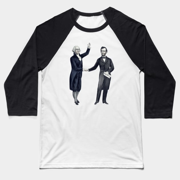 Washington and Lincoln Baseball T-Shirt by warishellstore